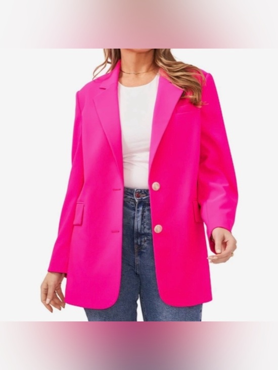 Vince Camuto Jackets & Blazers - Vince Camuto Bold Hot Pink Single-Breasted Blazer Sz 16W